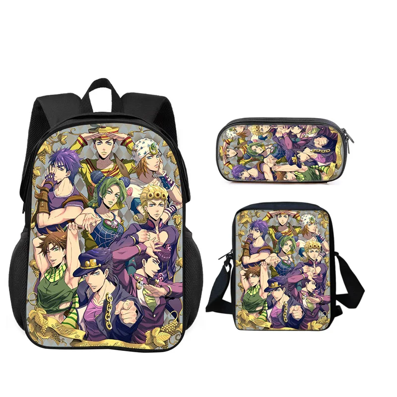 Набор из 3 предметов JoJo's Bizarre Adventure: рюкзак, сумка для ручек, сумка через плечо, прочный, модный, универсальный, для школы, для мальчиков и девочек, лучший подарок на день рождения
Набор из 3 предметов JoJo's Bizarre Adventure: рюкзак, сумка для ручек, сумка через плечо, прочный, модный, универсальный, для школы, для мальчиков и девочек, лучший подарок на день рождения