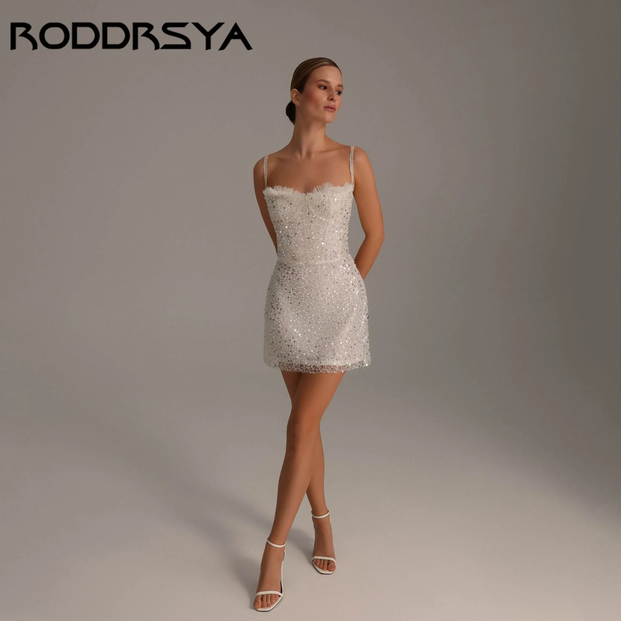 RODDRSYA Mini Beaded Bridal Party Gowns Modern Spaghetti Straps Wedding Occasions Dress Sexy Mermaid vestido de novia Customized
RODDRSYA Mini Beaded Bridal Party Gowns Modern Spaghetti Straps Wedding Occasions Dress Sexy Mermaid vestido de novia Customized