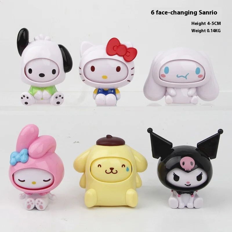 Sanrio Hello Kitty Toys Cartoon Kuromi My Melody Variable Face Series ABS Material Model Ornament Birthday Christmas Gift
Sanrio Hello Kitty Toys Cartoon Kuromi My Melody Variable Face Series ABS Material Model Ornament Birthday Christmas Gift