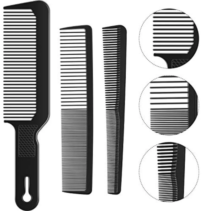 3 Pieces Men Barber Comb Set Taper Hair Cutting Flat top Clipper Flattop Barberology Heat-Resistant Fiber Comb for Men Women
3 Pieces Men Barber Comb Set Taper Hair Cutting Flat top Clipper Flattop Barberology Heat-Resistant Fiber Comb for Men Women