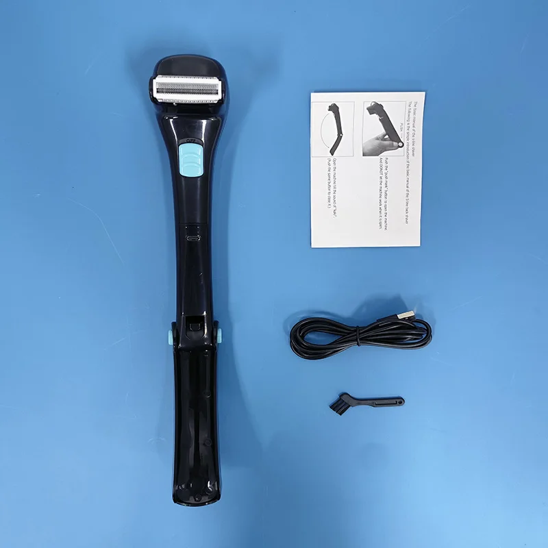 Foldable and retractable waterproof body hair trimmer, portable men's household back electric shaver with USB charging
Foldable and retractable waterproof body hair trimmer, portable men's household back electric shaver with USB charging