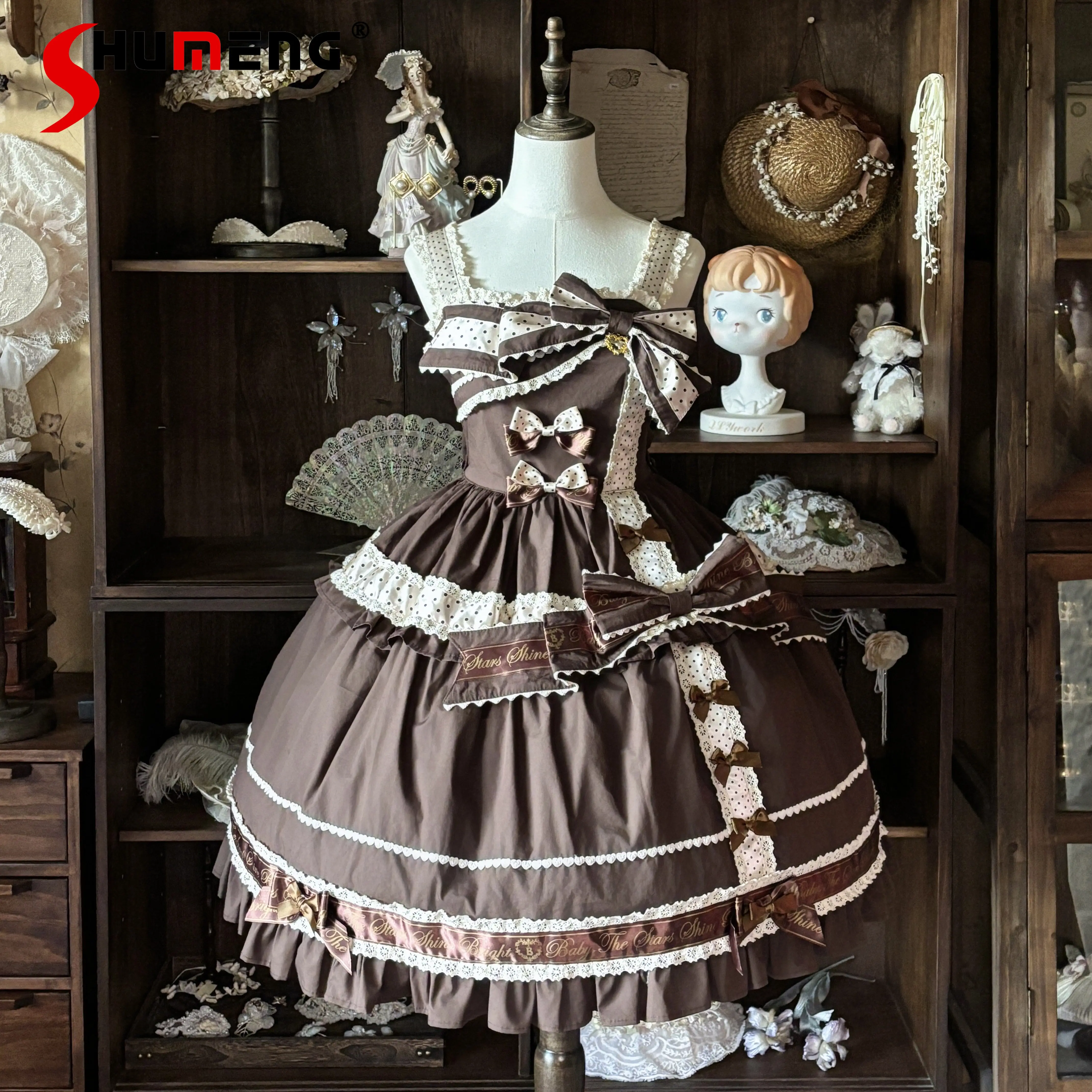 Original Japanese Doll Feelling Lolita Suspender Jsk Summer Cute Bow High Waist Slim Vintage Dress Women Birthday Party Dress
Original Japanese Doll Feelling Lolita Suspender Jsk Summer Cute Bow High Waist Slim Vintage Dress Women Birthday Party Dress