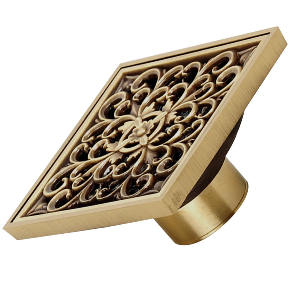 Retro Floor Drain Waste Cover Square Shower Drains Brass Copper Material Heavy Duty Filter Corrosion Resistant High Temperature
Retro Floor Drain Waste Cover Square Shower Drains Brass Copper Material Heavy Duty Filter Corrosion Resistant High Temperature
