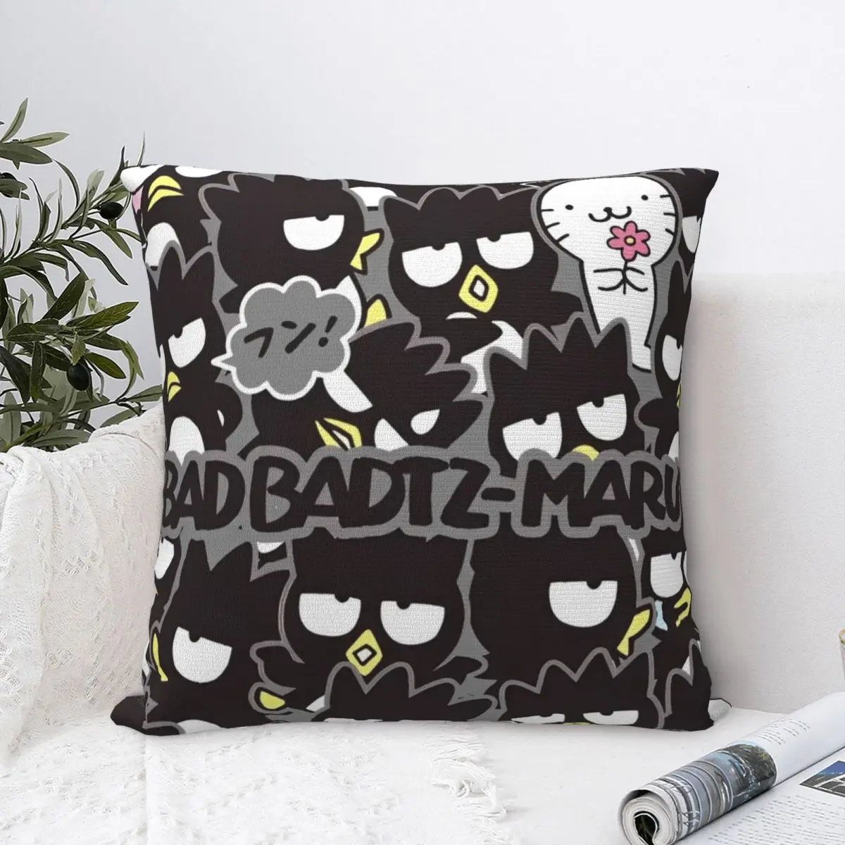 Sanrio Badtz Maru Pillowcases Merch Printing Polyester Cushion Cover Decorative Throw Pillow Case Cover Home Square Multi Size
Sanrio Badtz Maru Pillowcases Merch Printing Polyester Cushion Cover Decorative Throw Pillow Case Cover Home Square Multi Size