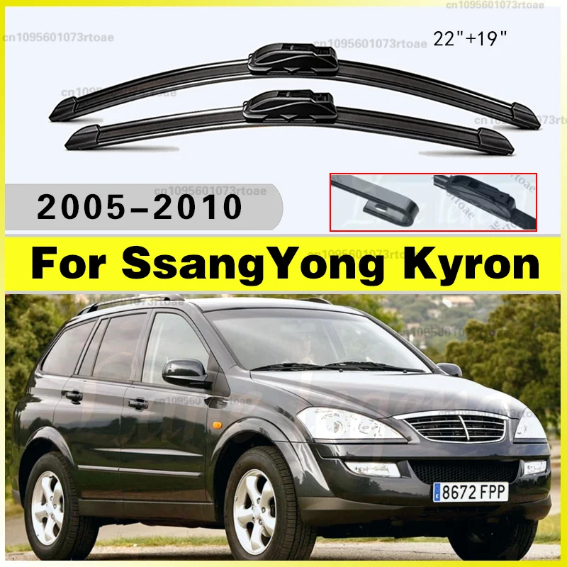 Window Blades 22"+19" Car Accessories Car Wiper Blades For SsangYong Kyron 2005 - 2010 Soft Rubber Windshield Windscreen Front
Window Blades 22"+19" Car Accessories Car Wiper Blades For SsangYong Kyron 2005 - 2010 Soft Rubber Windshield Windscreen Front