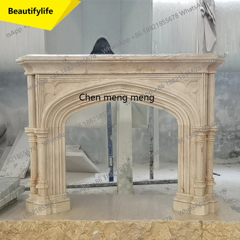 02M Marble Fireplace American Modern Simple Travertine Fireplace Living Room Vintage Fireplace
02M Marble Fireplace American Modern Simple Travertine Fireplace Living Room Vintage Fireplace