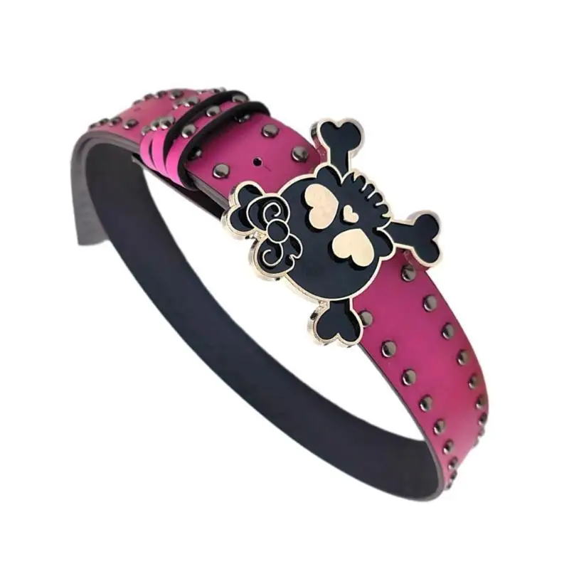 652F женский брючный ремень в стиле панк с металлической пряжкой в виде черепа и заклепками, ремень для девочек
652F женский брючный ремень в стиле панк с металлической пряжкой в виде черепа и заклепками, ремень для девочек