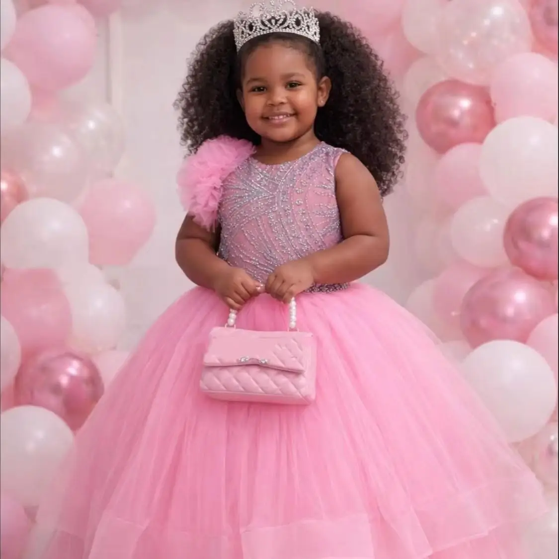 Pink Beading Flower Girl Dress For Wedding Princess Ruffles Girls Birthday Party Kids Pageant Ball Gowns Customized
Pink Beading Flower Girl Dress For Wedding Princess Ruffles Girls Birthday Party Kids Pageant Ball Gowns Customized