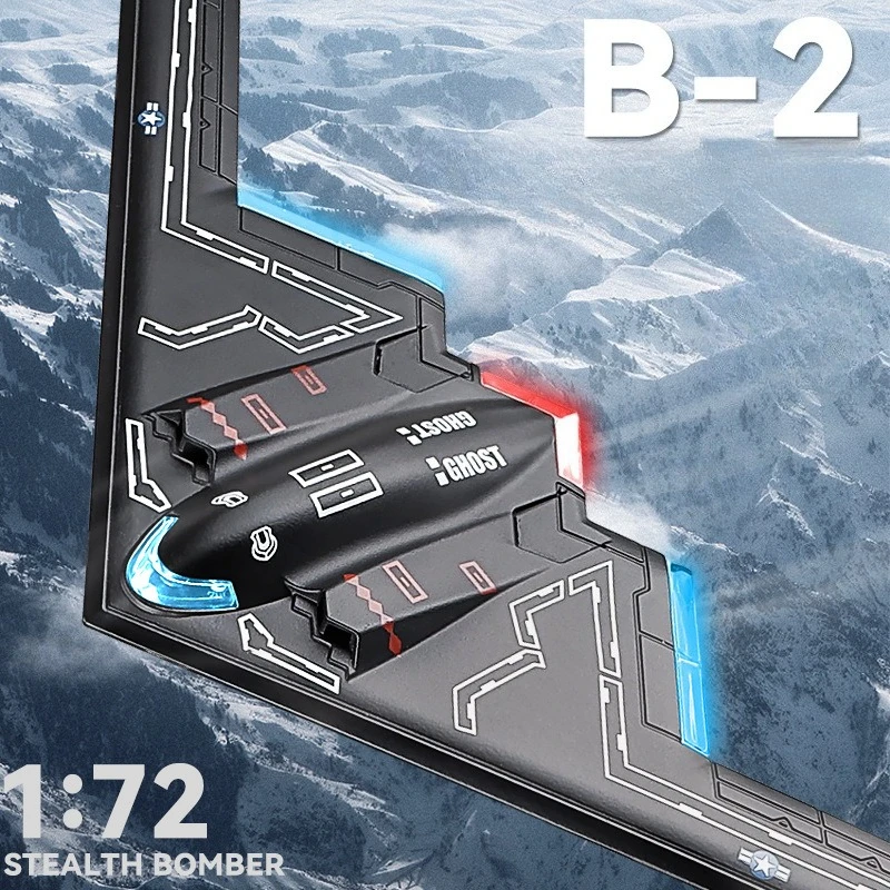 1:72 Alloy B-2 Stealth Bomber Fighter Model with Sound Light Series Children's Aircraft Model Toy Birthday Gift Christmas
1:72 Alloy B-2 Stealth Bomber Fighter Model with Sound Light Series Children's Aircraft Model Toy Birthday Gift Christmas