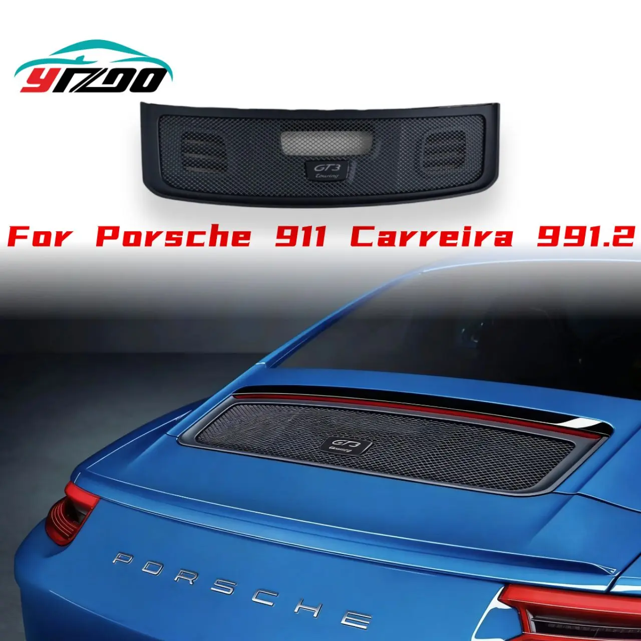 For 2017-2019 Porsche 911 Carrera, GT3 manual transmission 991.2 upgraded with GT3 Touring-style rear spoiler
For 2017-2019 Porsche 911 Carrera, GT3 manual transmission 991.2 upgraded with GT3 Touring-style rear spoiler