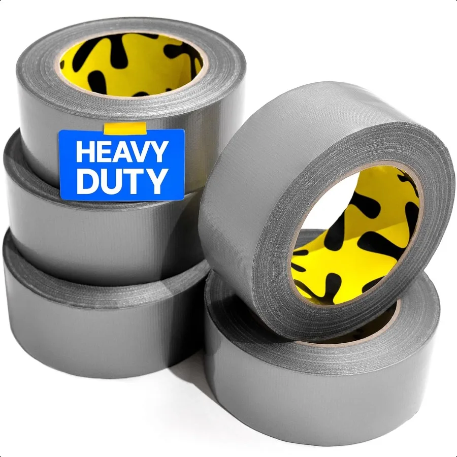5Pack Duct Tape Heavy Duty Waterproof 90 Ft x 2 In Sier Flexible No Residue Easy Tear AllWeather Duct Tape Bulk for Outdoor Use
5Pack Duct Tape Heavy Duty Waterproof 90 Ft x 2 In Sier Flexible No Residue Easy Tear AllWeather Duct Tape Bulk for Outdoor Use
