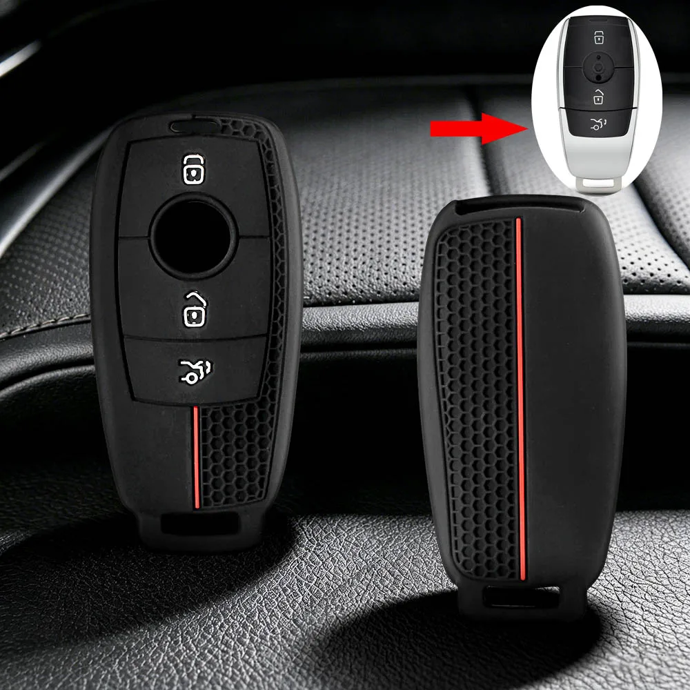 Silicone Car Key Case Cover For Mercedes Benz A C E S G Class GLC CLE CLA GLB GLS W177 W205 W213 W222 X167 AMG E200 E400 E63
Silicone Car Key Case Cover For Mercedes Benz A C E S G Class GLC CLE CLA GLB GLS W177 W205 W213 W222 X167 AMG E200 E400 E63