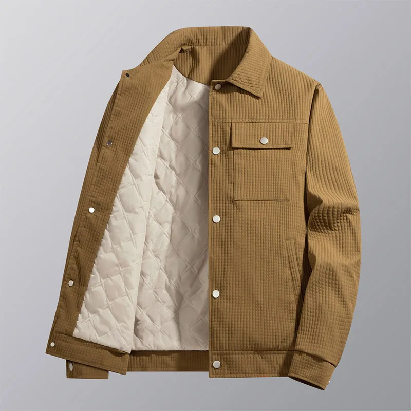 Men's Winter Jackets Fleece Sherpa Lined Business Jacket Men Autumn Coats Cargo Baseball Puffer Jacket Outwear Clothing Top
Men's Winter Jackets Fleece Sherpa Lined Business Jacket Men Autumn Coats Cargo Baseball Puffer Jacket Outwear Clothing Top