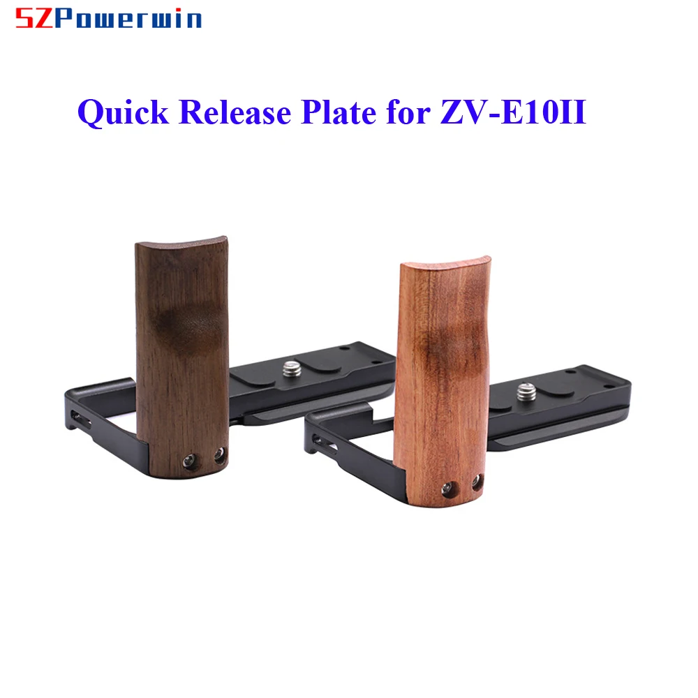 For Sony ZV-E10 II ZVE10II Quick Release L Plate Wooden Handgrid Bracket with Hotshoe Shoe Mount Aviation Aluminum Alloy
For Sony ZV-E10 II ZVE10II Quick Release L Plate Wooden Handgrid Bracket with Hotshoe Shoe Mount Aviation Aluminum Alloy