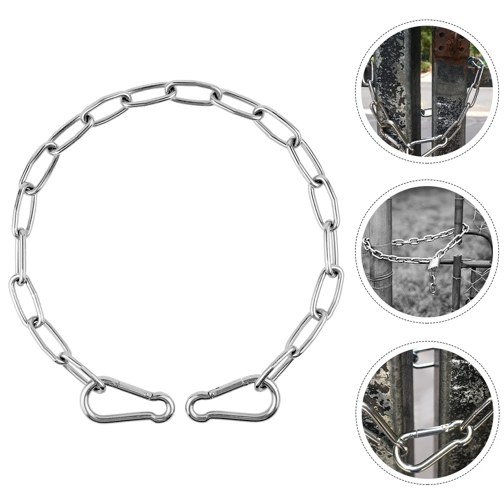 Stainless Steel Barn Door Chain Lock Durable Anti-corrosion Thickened Fixed Rod Securely Locks Doors Garages Gardens Cabinets
Stainless Steel Barn Door Chain Lock Durable Anti-corrosion Thickened Fixed Rod Securely Locks Doors Garages Gardens Cabinets