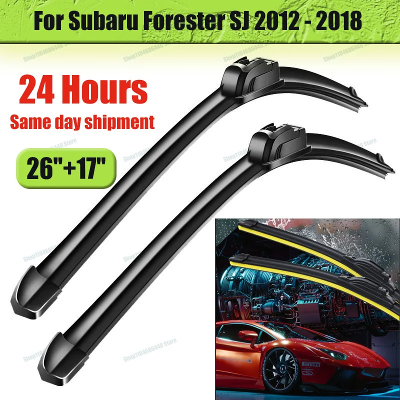 For Subaru Forester SJ 2012-2018 2013 2014 2015 2016 2017 Wiper Front Wiper Blades Windshield Windscreen Window Brush 26"+17"
For Subaru Forester SJ 2012-2018 2013 2014 2015 2016 2017 Wiper Front Wiper Blades Windshield Windscreen Window Brush 26"+17"