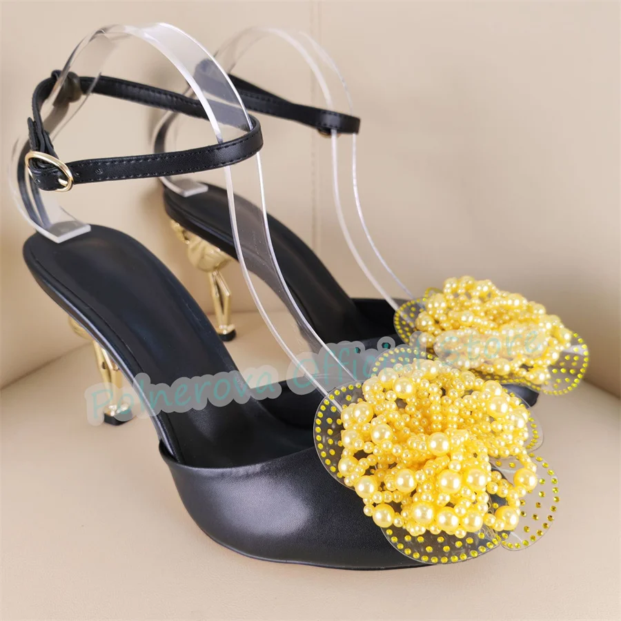 Luxury String Bead Flowers Decor Women Pumps Flamingo High Heel Round Toe Buckle Strap Sandals Lady Summer Gladiator Shoes
Luxury String Bead Flowers Decor Women Pumps Flamingo High Heel Round Toe Buckle Strap Sandals Lady Summer Gladiator Shoes