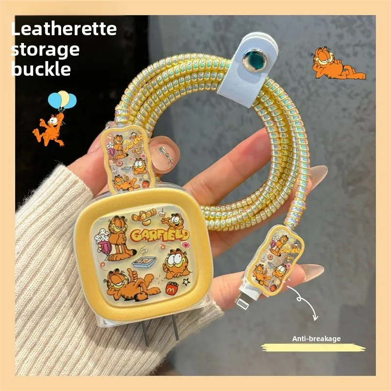 Garfield cartoon cute Apple data cable protective case for iPhone 17/16 charger 20W decorative anime-themed accessory wholesale
Garfield cartoon cute Apple data cable protective case for iPhone 17/16 charger 20W decorative anime-themed accessory wholesale