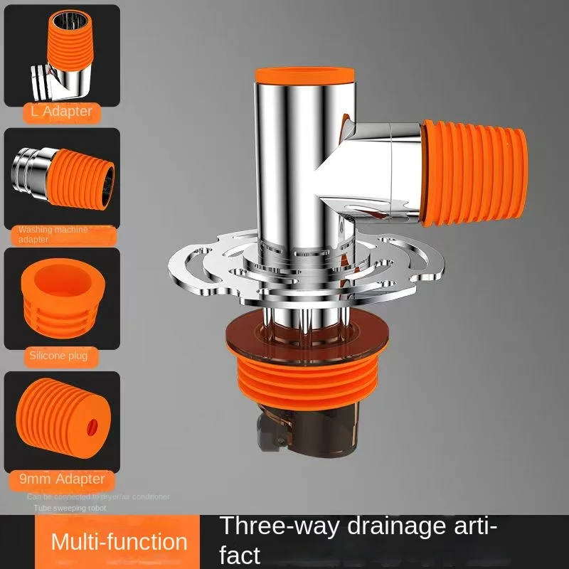 New washing machine floor drain three-way water floor drain joint water three-way dual-purpose drainage pipe floor drain anti-od
New washing machine floor drain three-way water floor drain joint water three-way dual-purpose drainage pipe floor drain anti-od