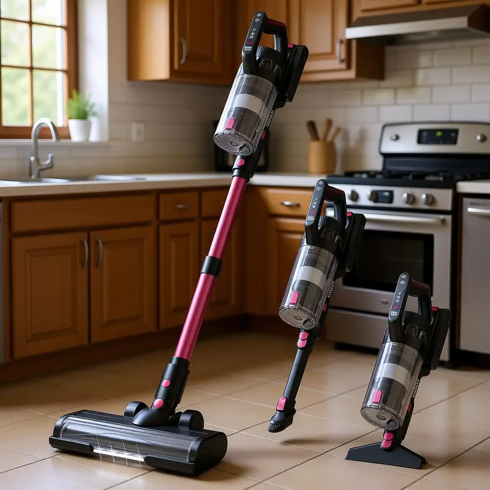 23000pa Powerful Lightweight Stick Vac with LED lights, 45 Minutes Runtime, 3 Modes, Handheld Vacuums for Home, Carpet, Hardwood
23000pa Powerful Lightweight Stick Vac with LED lights, 45 Minutes Runtime, 3 Modes, Handheld Vacuums for Home, Carpet, Hardwood