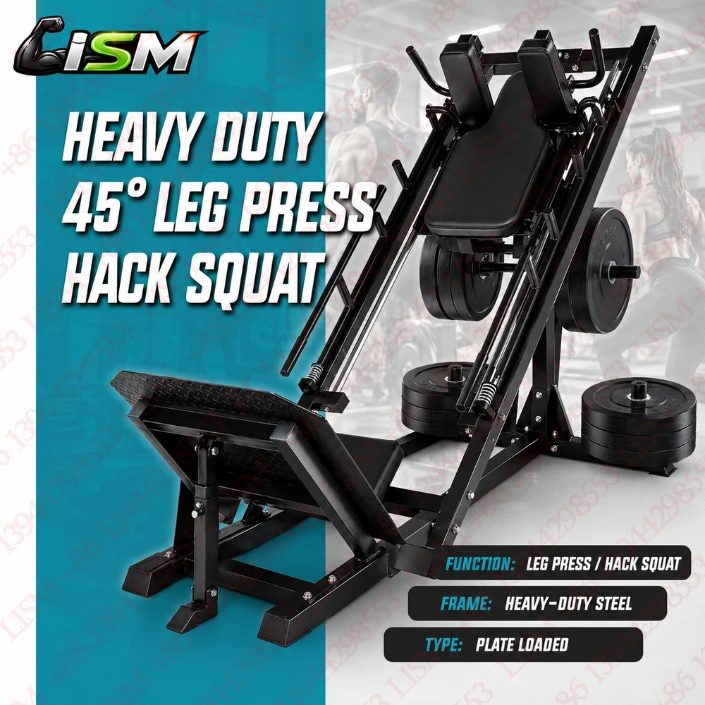 Heavy Duty 45 Degree Leg Press Hack Squat Machine Linear Bearing Home Gym Lower Body Strength Training Workout Fitness Equipment
Heavy Duty 45 Degree Leg Press Hack Squat Machine Linear Bearing Home Gym Lower Body Strength Training Workout Fitness Equipment