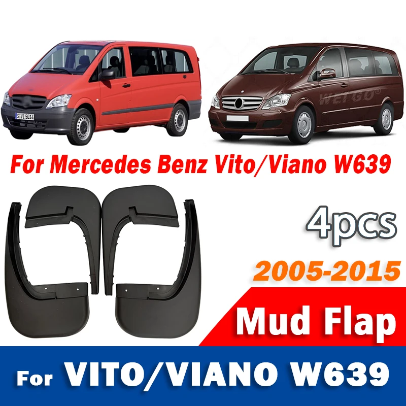 2005-2015 FOR Mercedes Benz Vito Viano W639 Mudguard Mudflaps Fender Mud Flap Guards Splash Mudguards Car Accessories 1 set 4pcs
2005-2015 FOR Mercedes Benz Vito Viano W639 Mudguard Mudflaps Fender Mud Flap Guards Splash Mudguards Car Accessories 1 set 4pcs