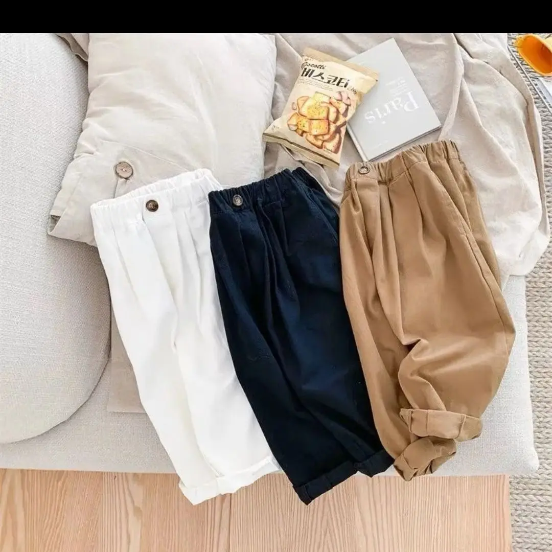 Новые весенние детские повседневные штаны, детские штаны-харун из чистого хлопка, корейские штаны для мальчиков и девочек
Новые весенние детские повседневные штаны, детские штаны-харун из чистого хлопка, корейские штаны для мальчиков и девочек