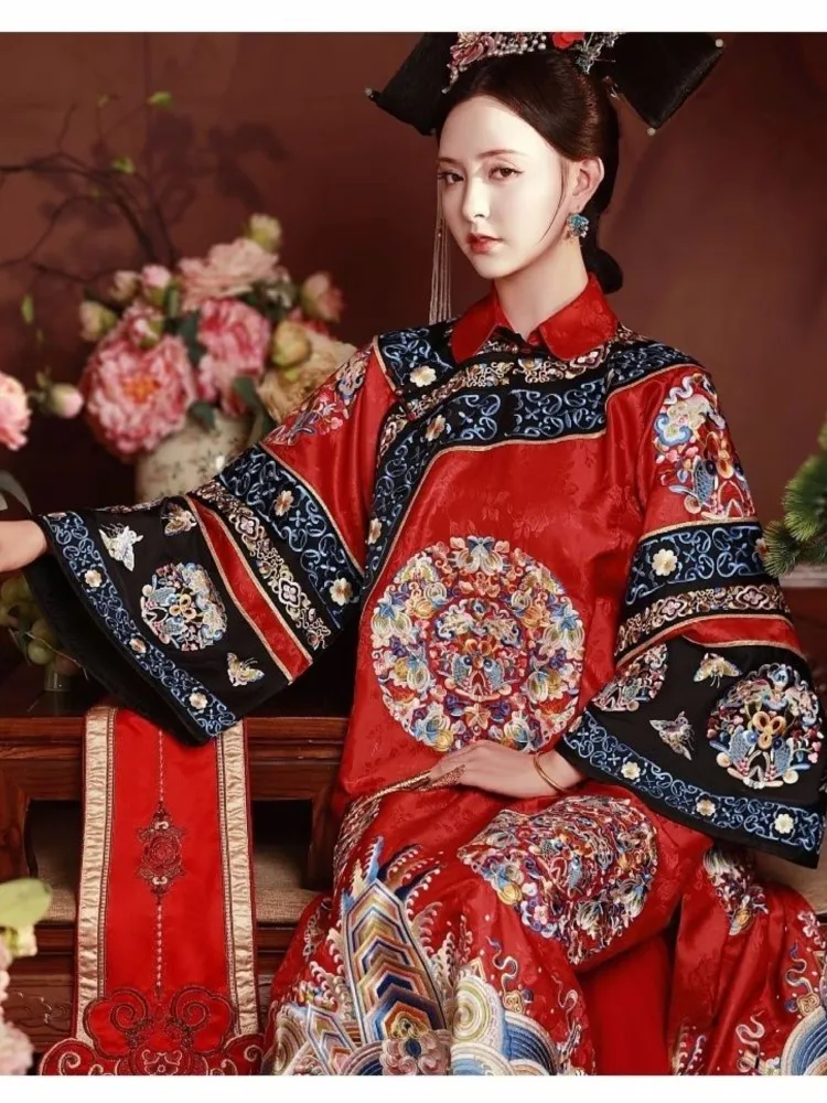Women's photo print Chinese ancient costume cloak manchu
Women's photo print Chinese ancient costume cloak manchu