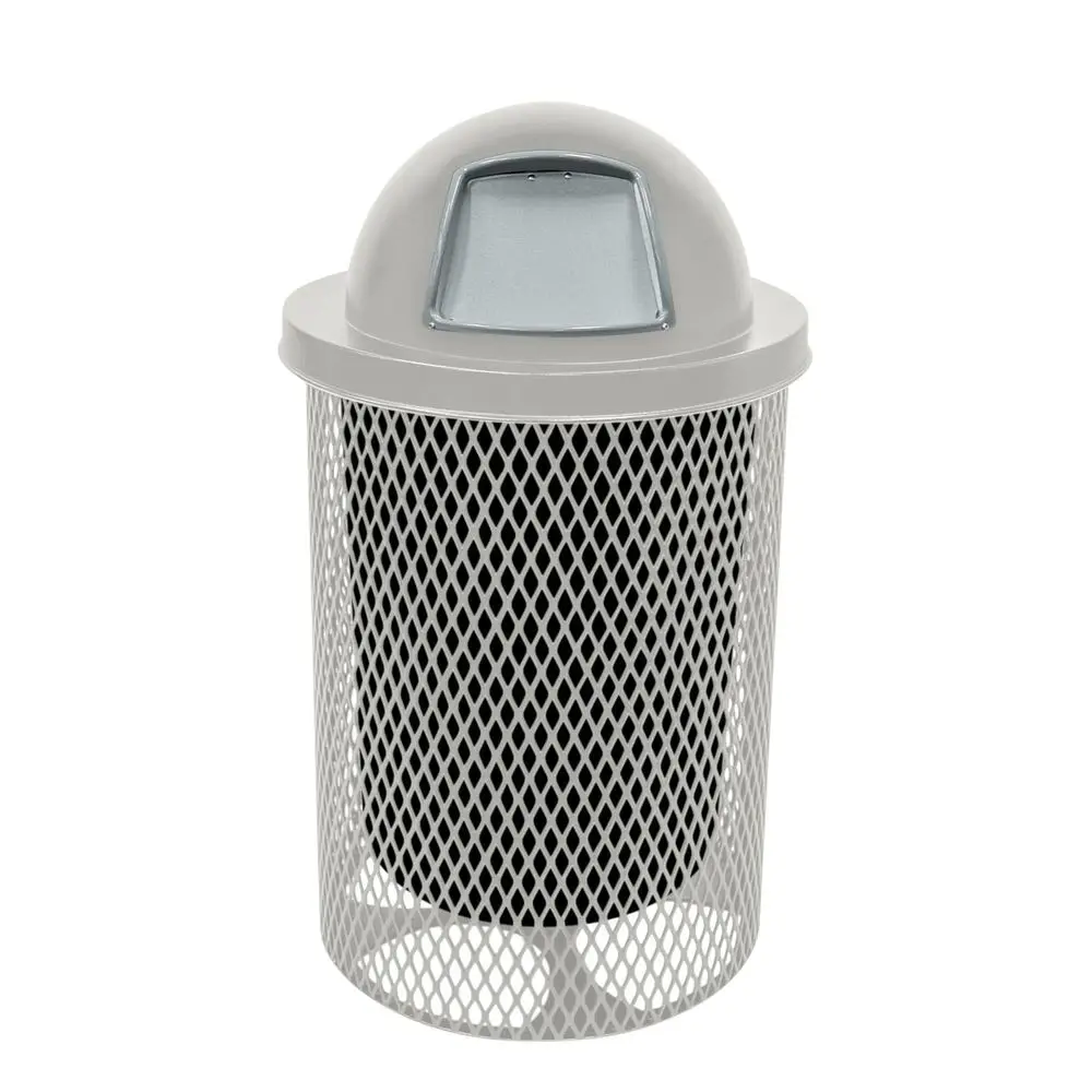 RDT-Gry Heavy Duty 32 Gallon Round Trash Retacle, Liner Included, Gray with Gray Steel Dome Top, Made in America
RDT-Gry Heavy Duty 32 Gallon Round Trash Retacle, Liner Included, Gray with Gray Steel Dome Top, Made in America