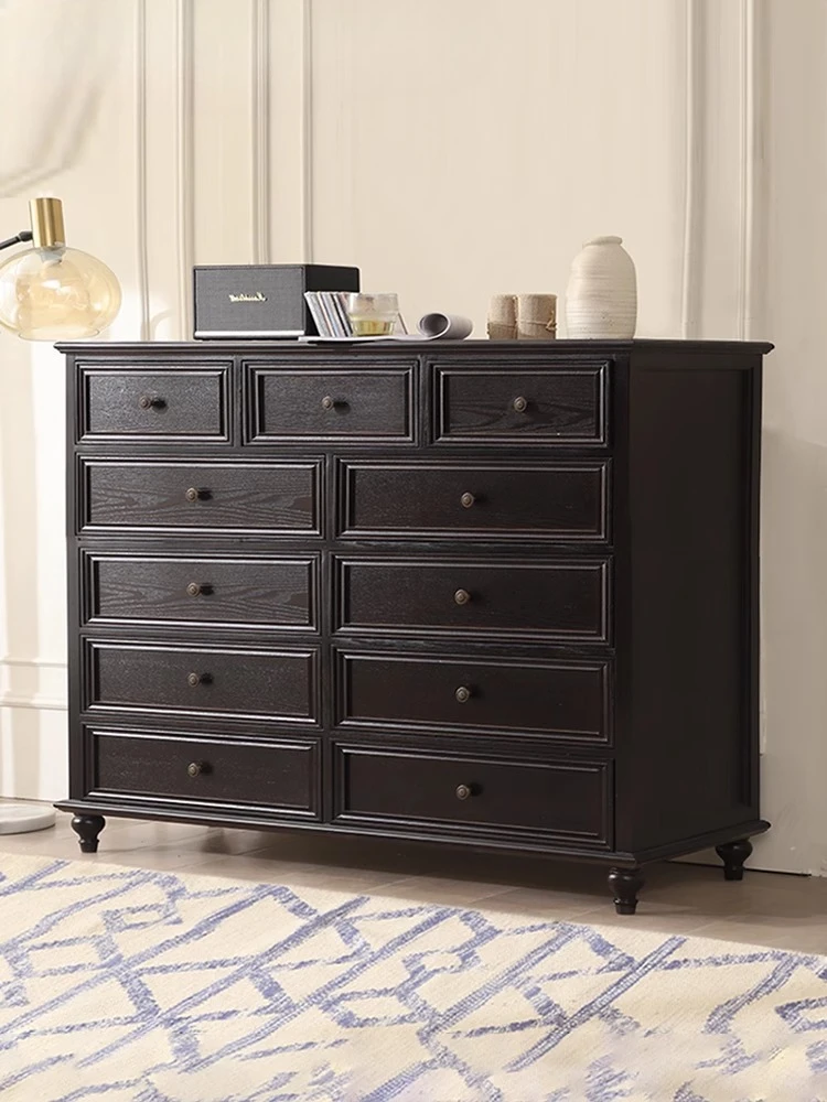 American chest of drawers Solid wood Bedroom chest of drawers Light luxury Retro
American chest of drawers Solid wood Bedroom chest of drawers Light luxury Retro