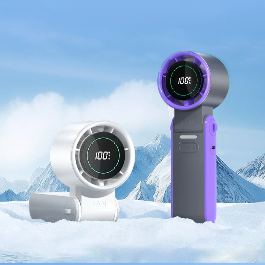 Portable Folding Turbo Fan USB Rechargeable Digital Display 100 Speed Adjustable High Speed Powerful Handheld Cooling Fan
Portable Folding Turbo Fan USB Rechargeable Digital Display 100 Speed Adjustable High Speed Powerful Handheld Cooling Fan