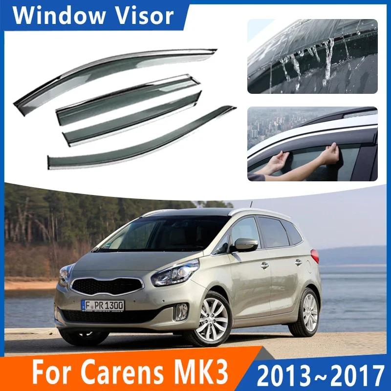 Car Side Window Visor For Kia Carens MK3 RP Rondo 2013~2017 Waterproof Rain Eyebrow Wind Door Deflector Protection Accessories
Car Side Window Visor For Kia Carens MK3 RP Rondo 2013~2017 Waterproof Rain Eyebrow Wind Door Deflector Protection Accessories