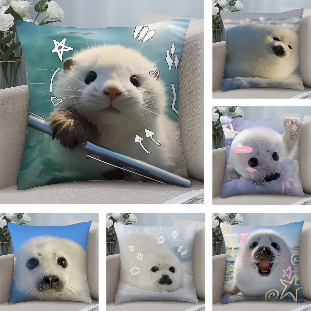 Seal Animal Cute Pillow Case Short Plush Pillow Covers Sofa Decorative Gift Home Double-sided Printing Cushion Cover
Seal Animal Cute Pillow Case Short Plush Pillow Covers Sofa Decorative Gift Home Double-sided Printing Cushion Cover