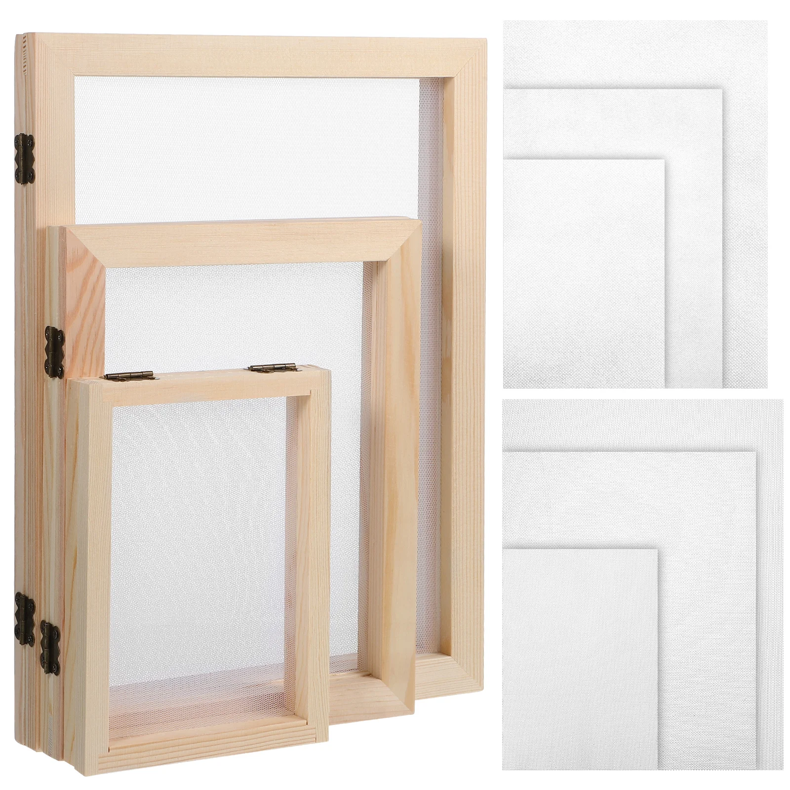 1Set Double Layer Frame Paper Making Kit Wooden Screen for Handmade Paper Craft with Mesh Absorbent Sheets Efficient Drainage
1Set Double Layer Frame Paper Making Kit Wooden Screen for Handmade Paper Craft with Mesh Absorbent Sheets Efficient Drainage