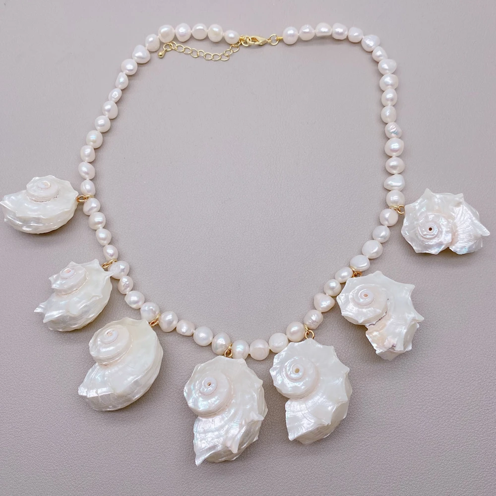 Y·YING Белое барочное жемчужное ожерелье с подвеской в виде ракушки, эффектное украшение для женщин
Y·YING Белое барочное жемчужное ожерелье с подвеской в виде ракушки, эффектное украшение для женщин