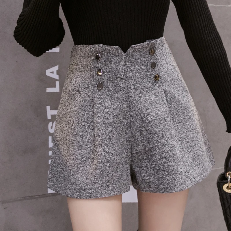 2023 Autumn/Winter High Waist Versatile Loose Woolen Wide Leg Pants Fashion Trend Shorts for Women
2023 Autumn/Winter High Waist Versatile Loose Woolen Wide Leg Pants Fashion Trend Shorts for Women