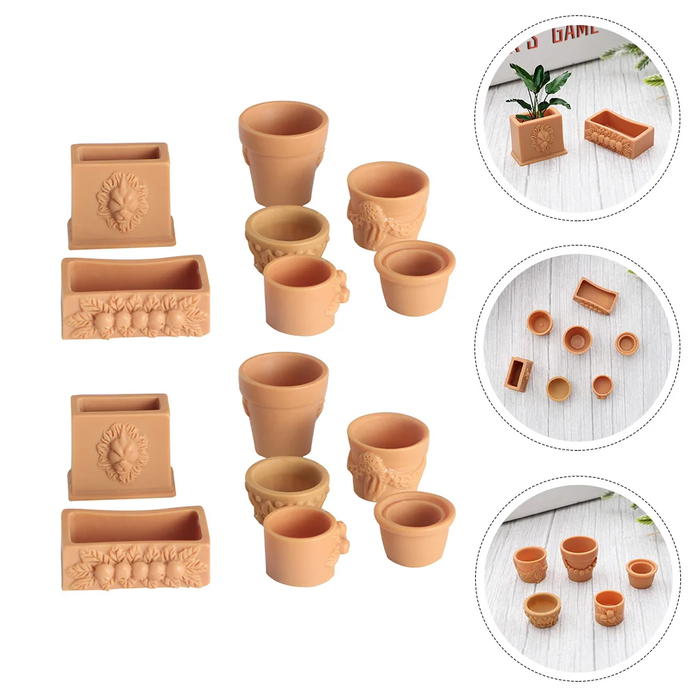 14 Pcs Mini Simulation Flower Pot Botanical Decor Small Clay Pots Planters for Succulents Kids Toy Dog Room Child
14 Pcs Mini Simulation Flower Pot Botanical Decor Small Clay Pots Planters for Succulents Kids Toy Dog Room Child