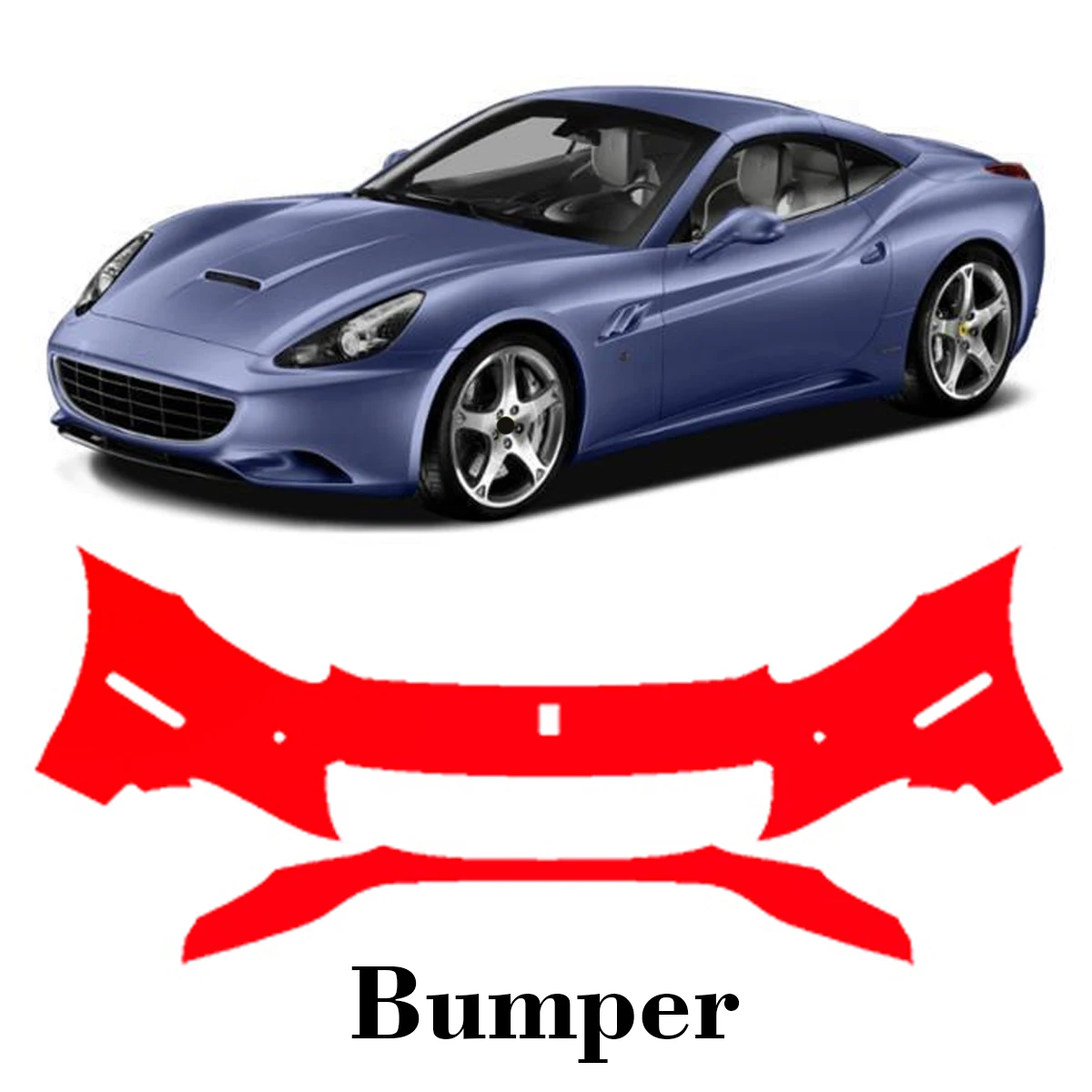 Car Precut Paint Protection Film Front Bumper Anti-scratch Exterior TPU PPF For Ferrari California 2009-2014
Car Precut Paint Protection Film Front Bumper Anti-scratch Exterior TPU PPF For Ferrari California 2009-2014