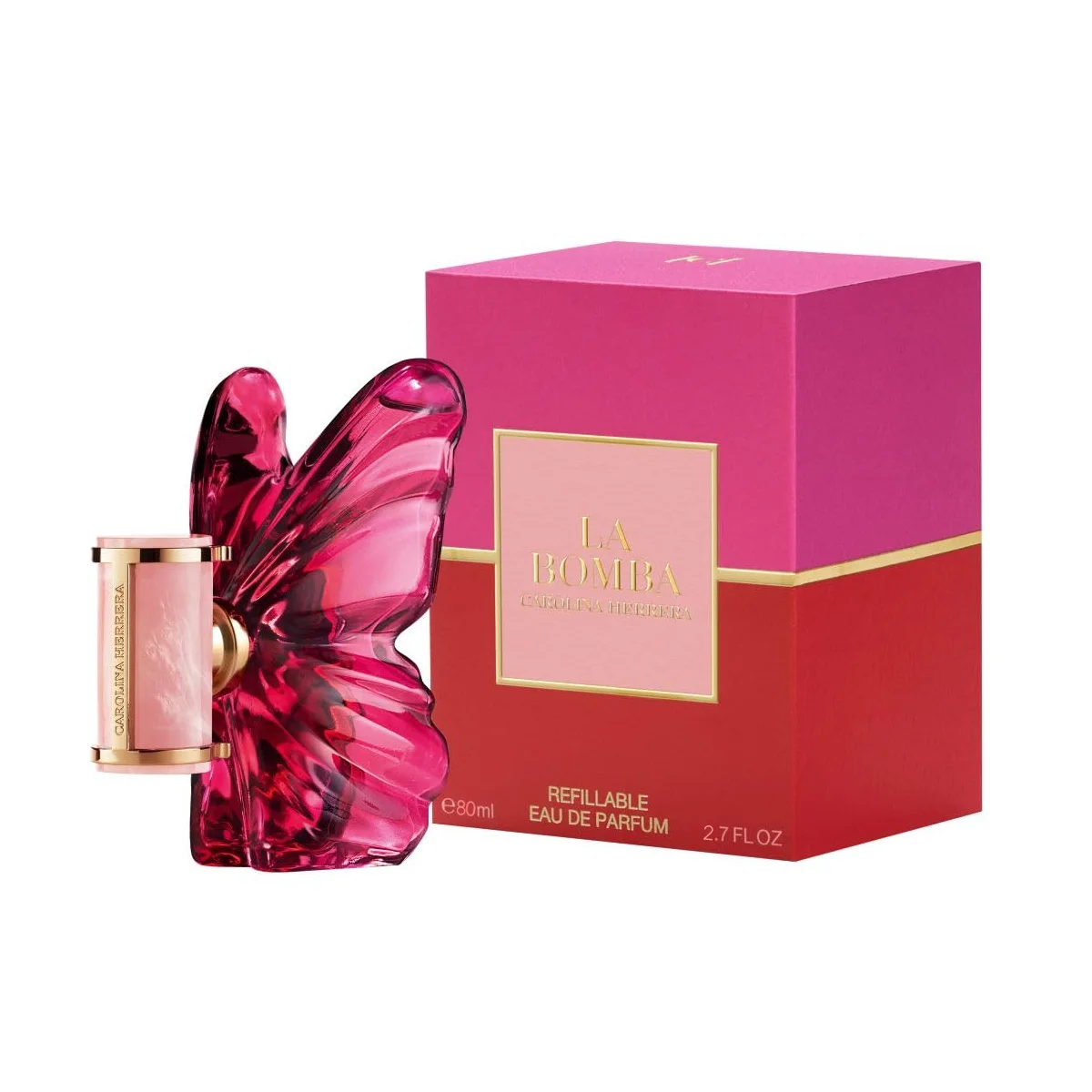 Carolina Herrera La Bomba Eau de Parfum for Women 80ml / 2.7 fl oz, Refillable Luxury Floral Fruity Long Lasting Spray Perfume, Designer Fragrance Gift
Carolina Herrera La Bomba Eau de Parfum for Women 80ml / 2.7 fl oz, Refillable Luxury Floral Fruity Long Lasting Spray Perfume, Designer Fragrance Gift
