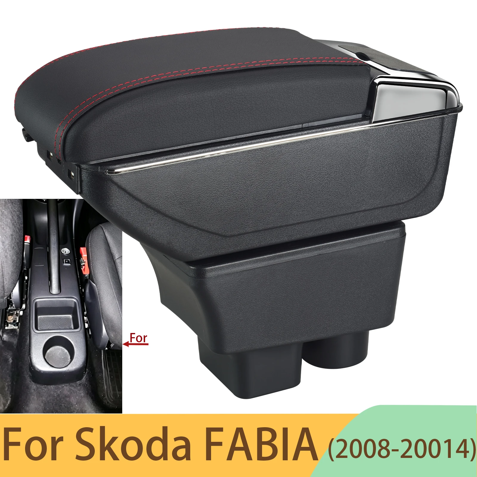 For Skoda FABIA Armrest box For Skoda Fabia II 2 Car Armrest 2008-2014 Curved Surface leather Car Storage Box Simple installatio
For Skoda FABIA Armrest box For Skoda Fabia II 2 Car Armrest 2008-2014 Curved Surface leather Car Storage Box Simple installatio