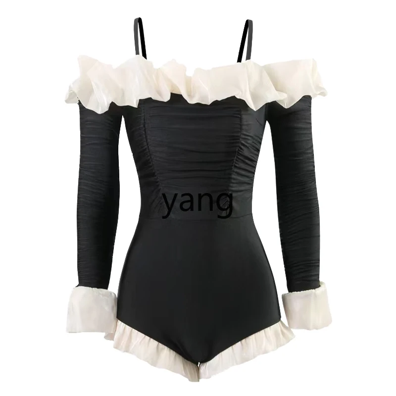 LMM French super fairy long-sleeved swimsuit women's hot spring conservative belly cover and thin swimsuit
LMM French super fairy long-sleeved swimsuit women's hot spring conservative belly cover and thin swimsuit