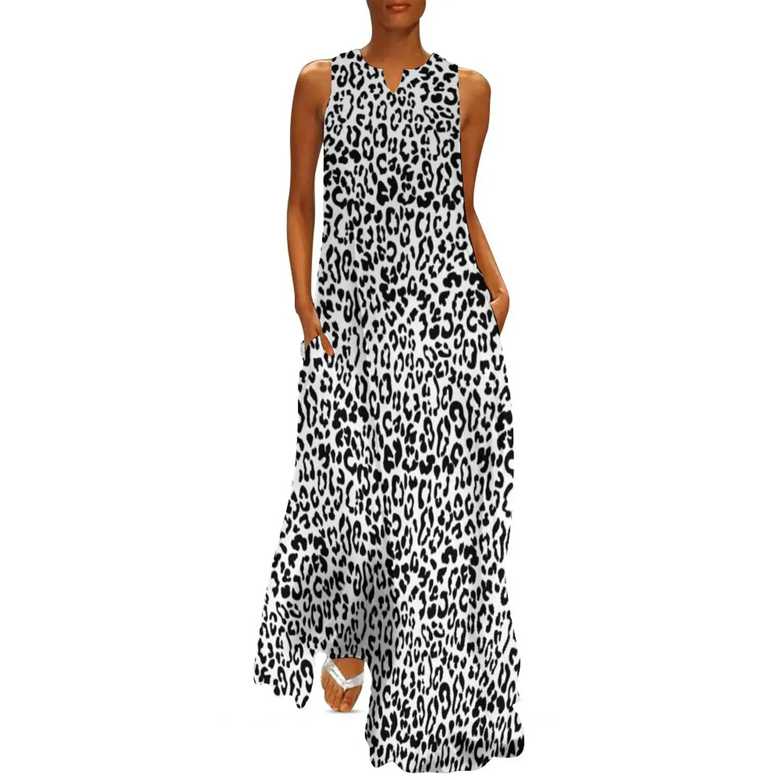 Trendy Black and White Leopard Print Seamless Pattern Long Dress elegant dresses plus sizes evening dress woman Dress
Trendy Black and White Leopard Print Seamless Pattern Long Dress elegant dresses plus sizes evening dress woman Dress