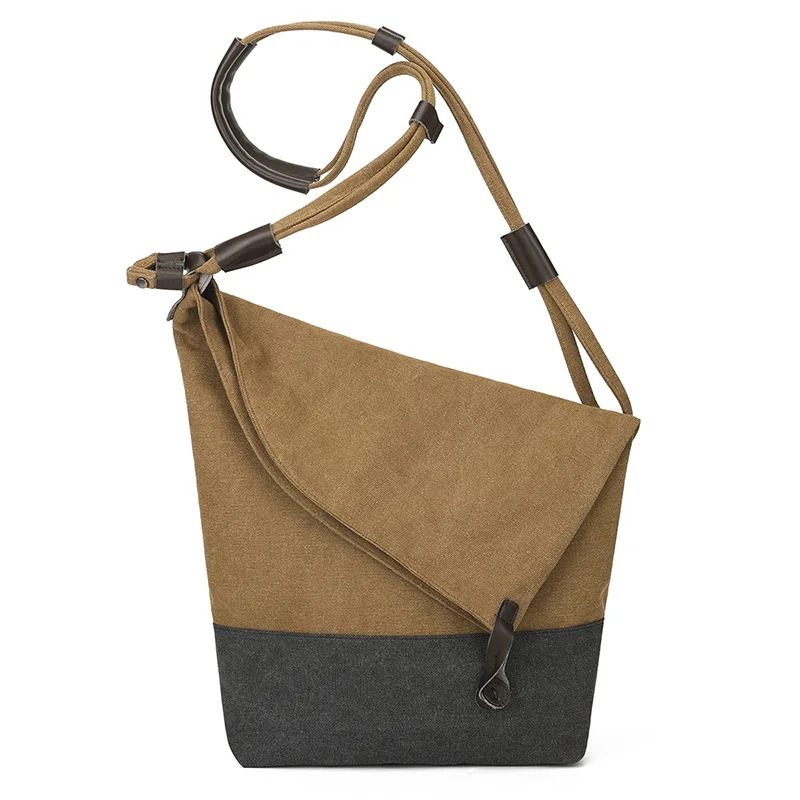 Korean Canvas Men's Bag Retro Contrast Color Casual Versatile Handbag Fashionable Solid Color Shoulder Cross-body Bag for Man
Korean Canvas Men's Bag Retro Contrast Color Casual Versatile Handbag Fashionable Solid Color Shoulder Cross-body Bag for Man