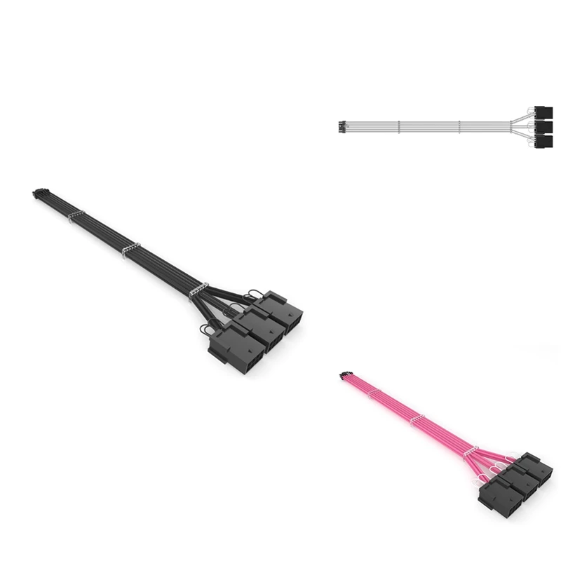 12vhpwr PCI-E 5,0 Удлинительный кабель с 16 контактами на 3X8pin(6 + 2) удлинительный кабель с рукавом 16AWG, совместимый с 3090Ti и RTX 4080 
12vhpwr PCI-E 5,0 Удлинительный кабель с 16 контактами на 3X8pin(6 + 2) удлинительный кабель с рукавом 16AWG, совместимый с 3090Ti и RTX 4080