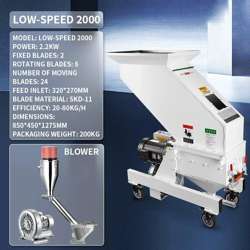 Plastic shredder, low-speed silent side shredder, acrylic crusher, scrap recycling system 2.2KW Proportional Valve(Customized)
Plastic shredder, low-speed silent side shredder, acrylic crusher, scrap recycling system 2.2KW Proportional Valve(Customized)