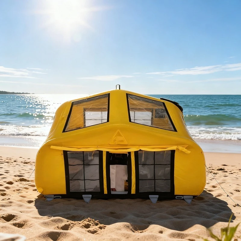 Надувная палатка 4x3 м с быстрой установкой, автоматическая, из ПВХ, водонепроницаемая, всесезонная, УФ-стойкая, для семейного глэмпинга, пляжа, мероприятий на открытом воздухе
Надувная палатка 4x3 м с быстрой установкой, автоматическая, из ПВХ, водонепроницаемая, всесезонная, УФ-стойкая, для семейного глэмпинга, пляжа, мероприятий на открытом воздухе