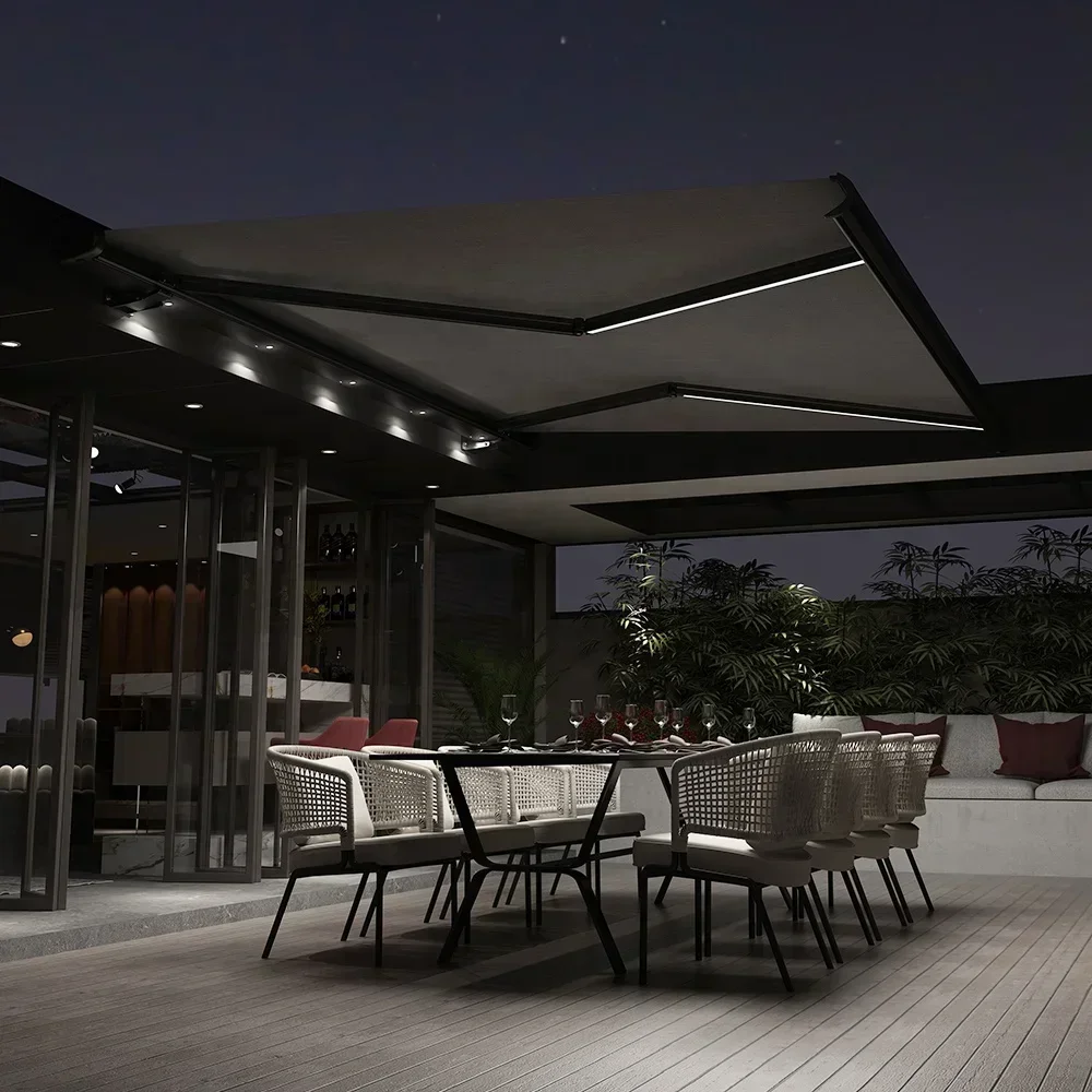 Competitive rate heavy duty wall hinged aluminum full cassette motorized awning retractable full cassette sunshade Hot sales
Competitive rate heavy duty wall hinged aluminum full cassette motorized awning retractable full cassette sunshade Hot sales