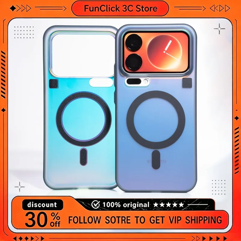AIUV Magnetic phone case for Xiaomi 17 ProMax/Pro semi transparent anti drop all inclusive TPU+PC protective Shell for MiMag
AIUV Magnetic phone case for Xiaomi 17 ProMax/Pro semi transparent anti drop all inclusive TPU+PC protective Shell for MiMag