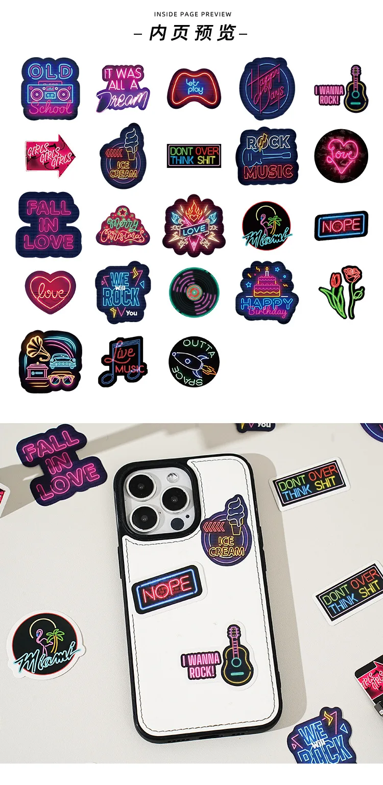 Premium Neon Color Stickers 46 Counts Art Style for Scrapbook Journal Envelope Seal Decoration Portable Self Adhesive
Premium Neon Color Stickers 46 Counts Art Style for Scrapbook Journal Envelope Seal Decoration Portable Self Adhesive