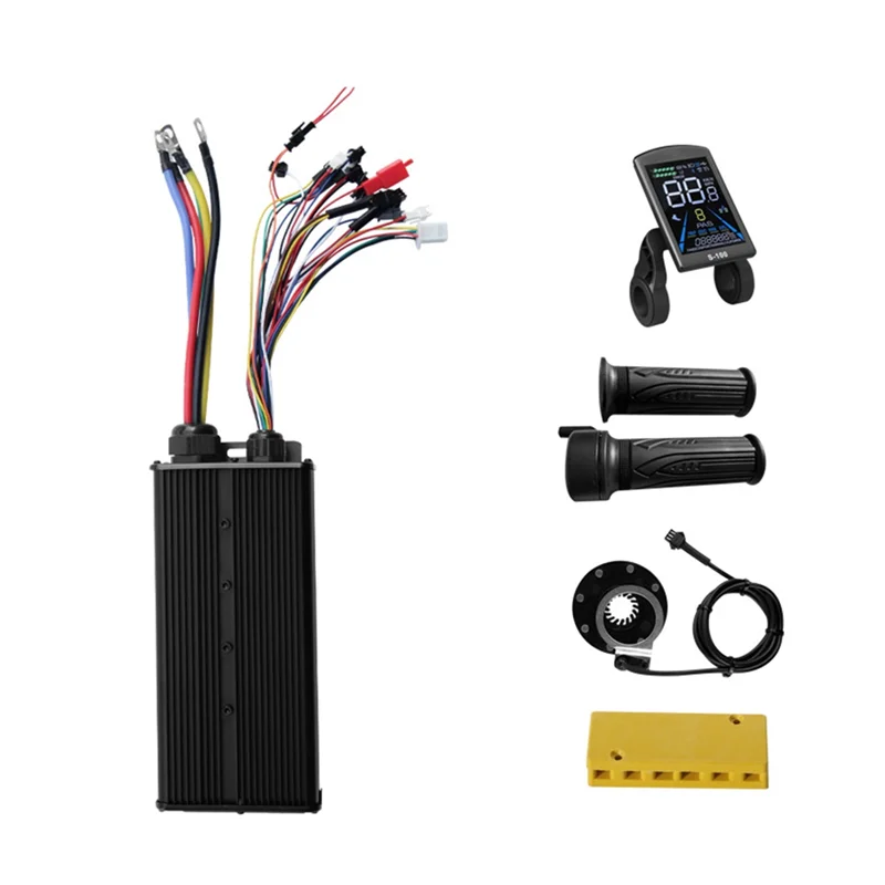 Controller With S-100 Display+ 20X Full Throttle+ KT 8 For Electric Scooter Modification- 48V-72V 100A 24-Tube 3 Mode
Controller With S-100 Display+ 20X Full Throttle+ KT 8 For Electric Scooter Modification- 48V-72V 100A 24-Tube 3 Mode